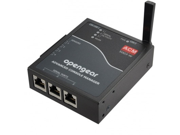 Console Server with Three Serial Ports, Single External Power Supply, Cisco pinout, Single Ethernet Interface, 802.11 Wifi, USB, Internal T