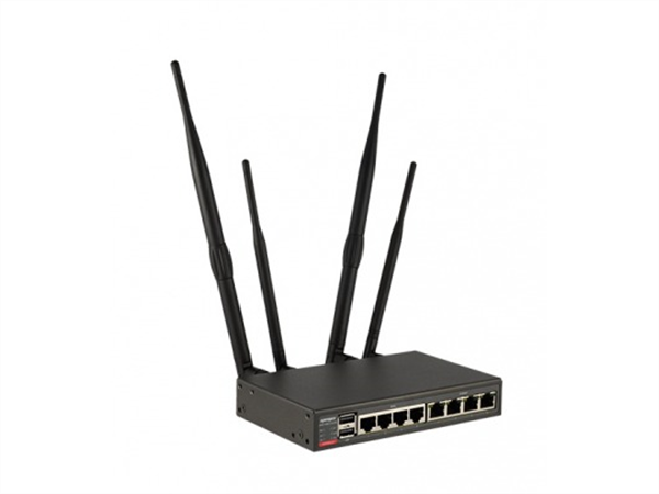 Remote Infrastructure Management Gateway, 4 x RJ-45 RS-232/422/485 Serial Ports, Wifi AP 802.11 b/g/n Dual SIM Cellular GSM and 3G enabled