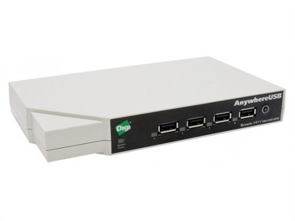 Network Attached 5-port USB Hub with Multi-Host Connections