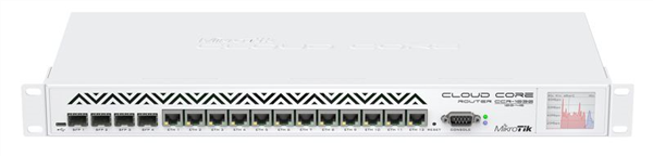 RouterBOARD Cloud Core Router, 12x Gigabit, 4x SFP