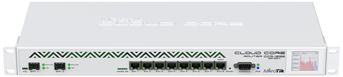 Router with 8 x GigE RJ45, 2 x 10GigE SFP+ Ports (extended memory)