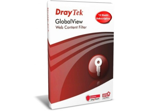 Commtouch GlobalView Web Content Filter Lic. for Vigor2930, 2950, 2955, VigorPro 5300, 5510, VigorIPPBX 3510, Vigor3300 and Vigor Vigor3300