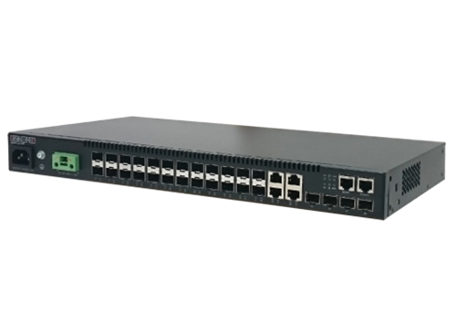 28-Port Gig/GigE Managed Switch, 20 SFP, 4 RJ45, 4 10G SFP+ (H/W V2)