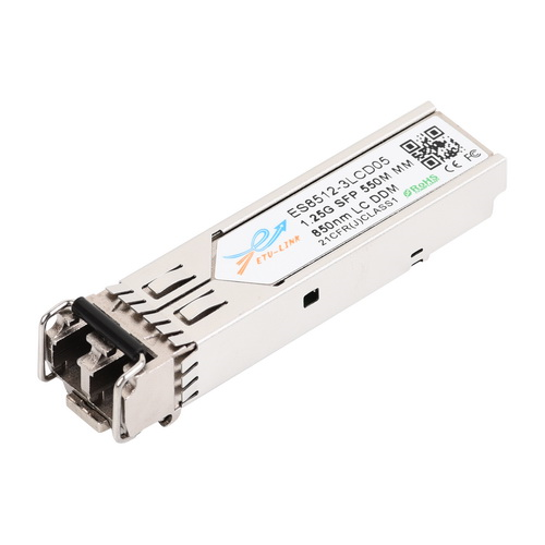 Gigabit SFP module, 850nm Multi-mode, 550M range, LC connector