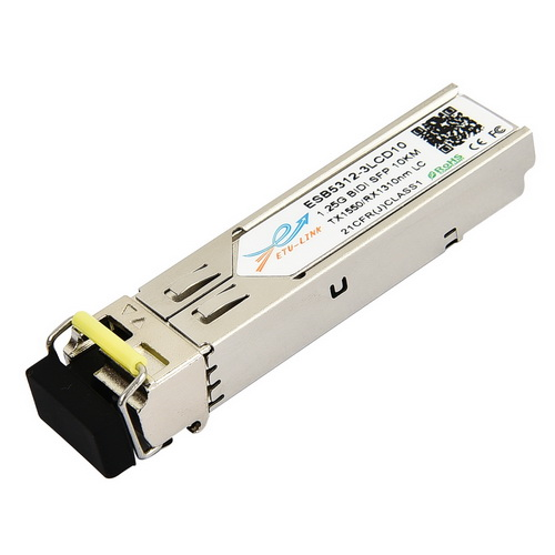1.25Gbps Bi-directional SFP module, TX1550/RX1310nm, Single-mode, 10KM