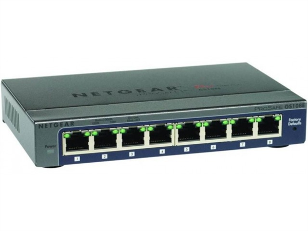 ProSafe Plus 8-Port Managed Gigabit Switch, Desktop Sized, Metal Case