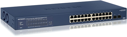 24-Port Gigabit Managed PoE Switch, 2 SFP, 802.3at PoE+, 190W