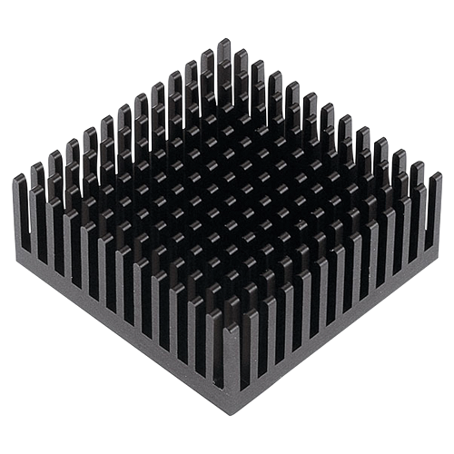Heatsink for M.2 SSD module,14x14MM, Black, self adhesive, 8 units