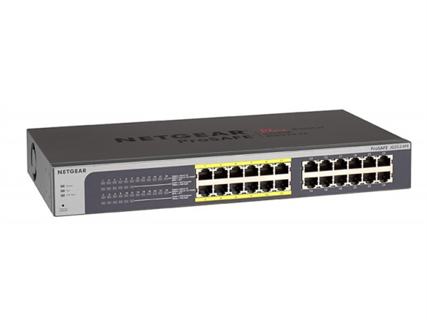 ProSAFE Plus 24-Port Gigabit Ethernet Switch, Rackmount, 12 PoE Ports