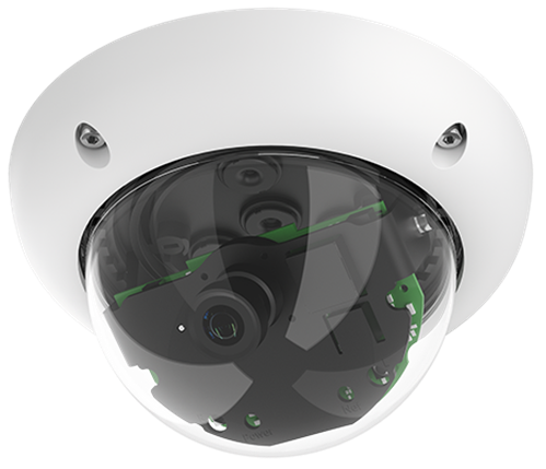 Indoor/Outdoor 6 Megapixel Night Dome IP Camera, 90 degree lens