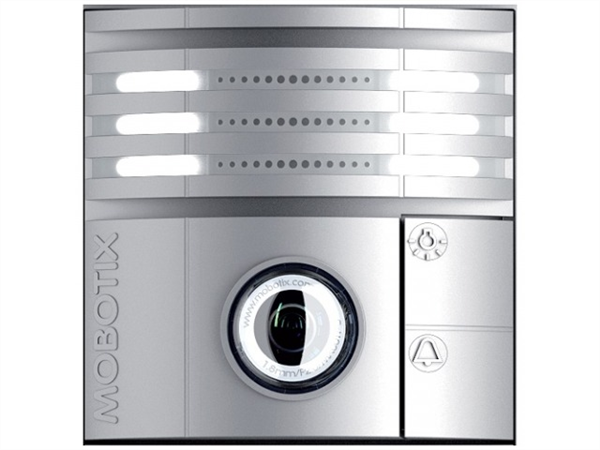 Silver Weatherproof IP Video Door Station Camera, 6MP, 180 Degree View