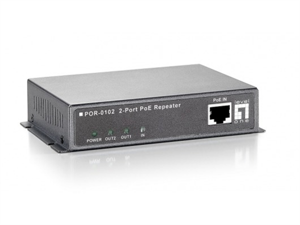 PoE Repeater, 2 Ports, Cascade