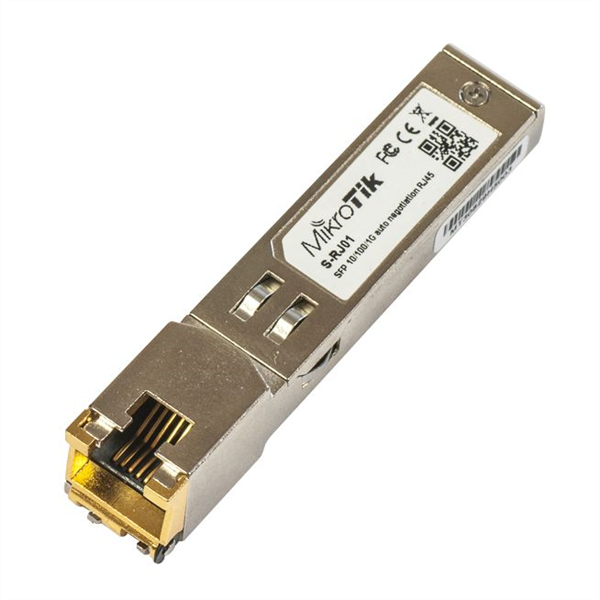 Gigabit (1000Base-TX) Copper, RJ45 SFP Module for MikroTik