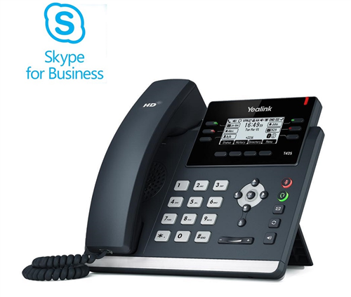 Skype for Business Edition IP Phone, SIP-T42S (AC Adapter optional)
