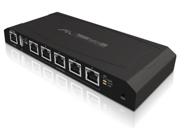 EdgeSwitch XP 5-port managed switch with 24V PoE